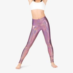 Iridescent Performance High Waist Leggings-Purple